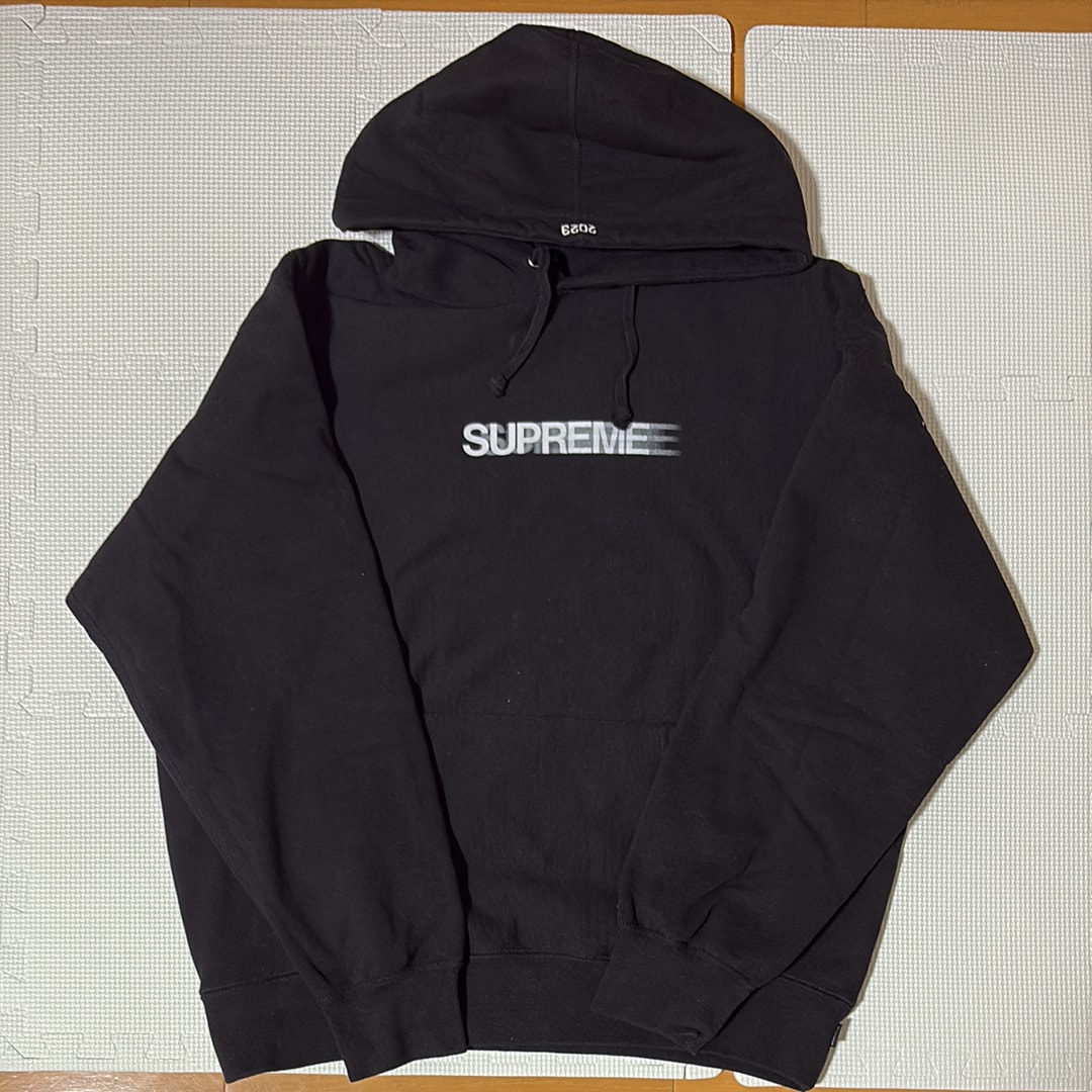 Supreme Motion Logo Hooded Sweatshirt "Black" (23SS)