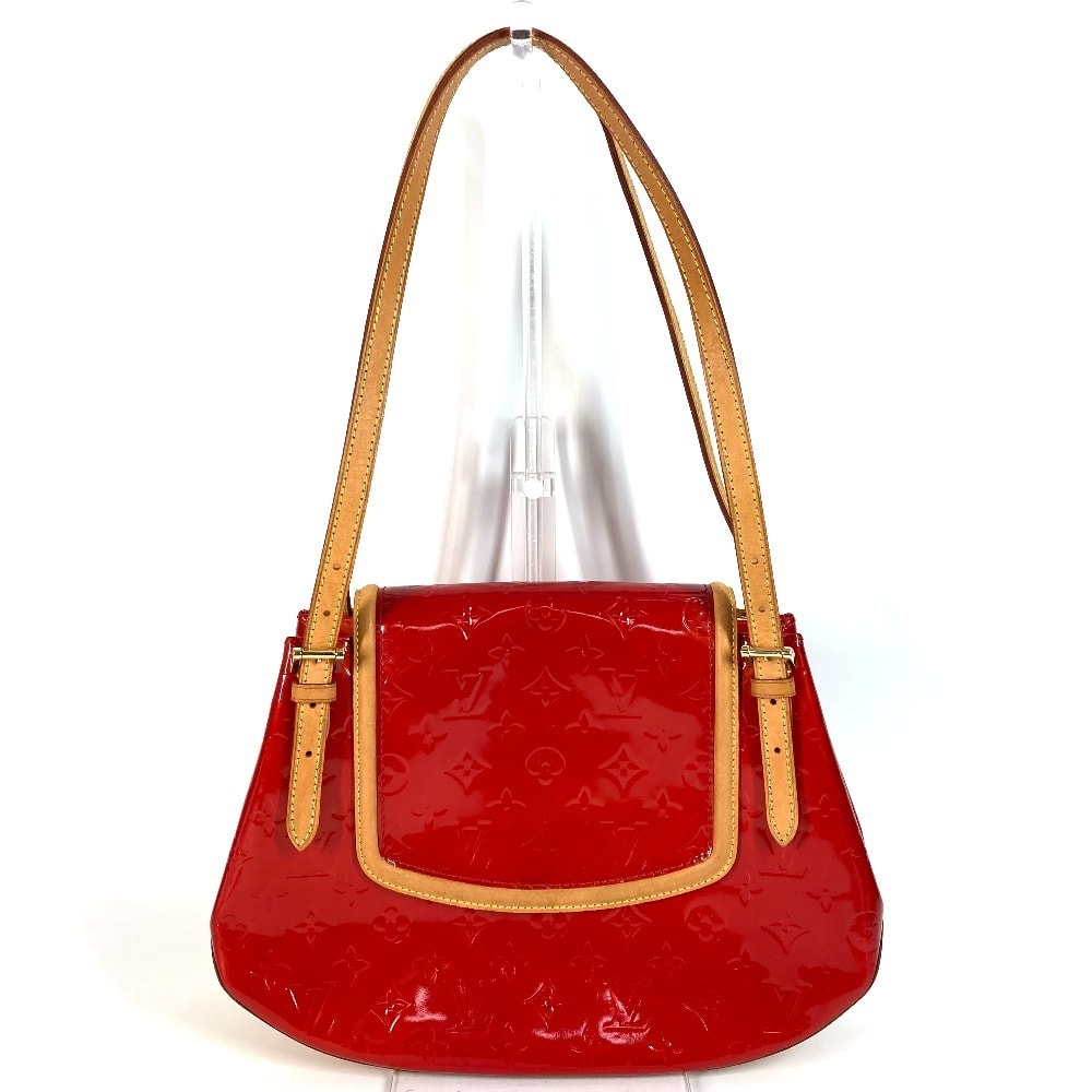 ルイヴィトン LOUIS VUITTON スケインベイGM M91287 モノグラムヴェルニ カバン フラップ カバン 肩掛け ショルダーバッグ モノグラムヴェルニ ルージュ レッド