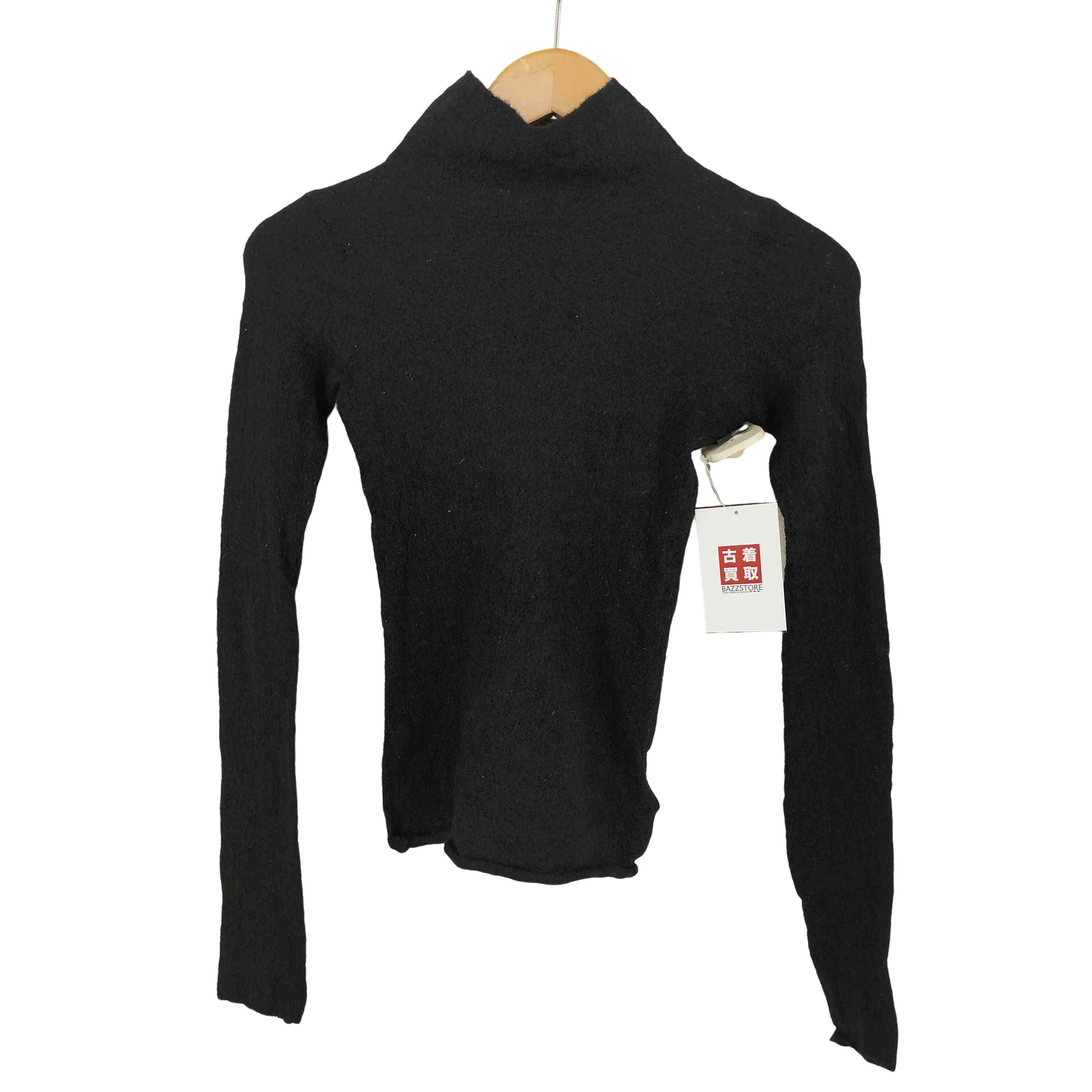 BABY ALPACA AMUNZEN KNIT TURTLE NECK P/O シースルーニット【1137516796178】