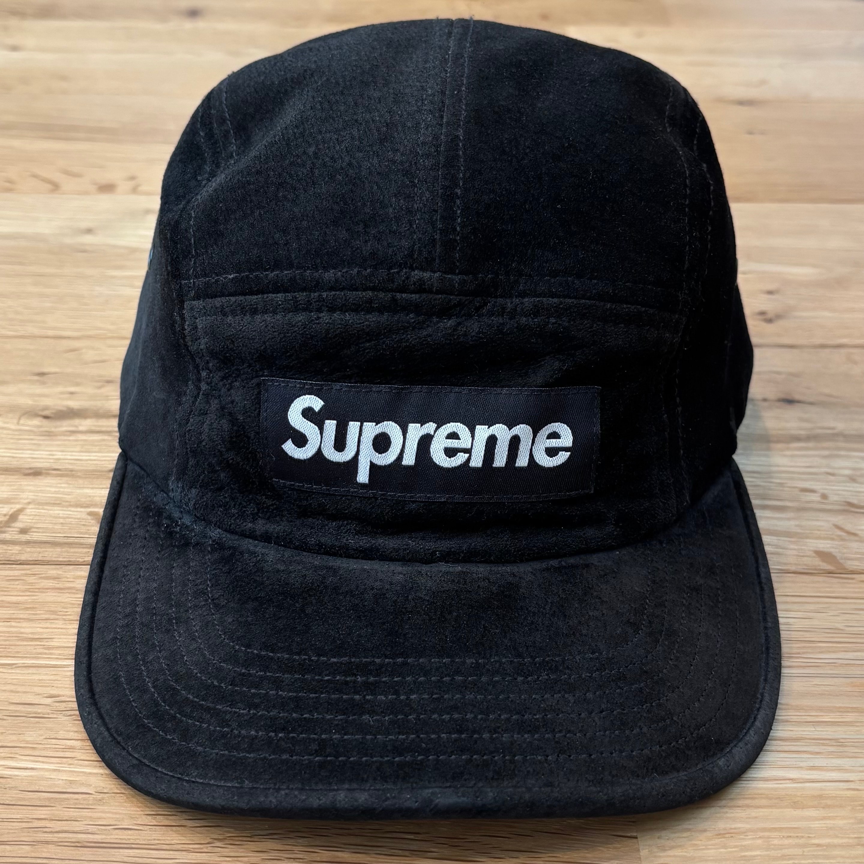 Supreme Suede Camp Cap "Black"