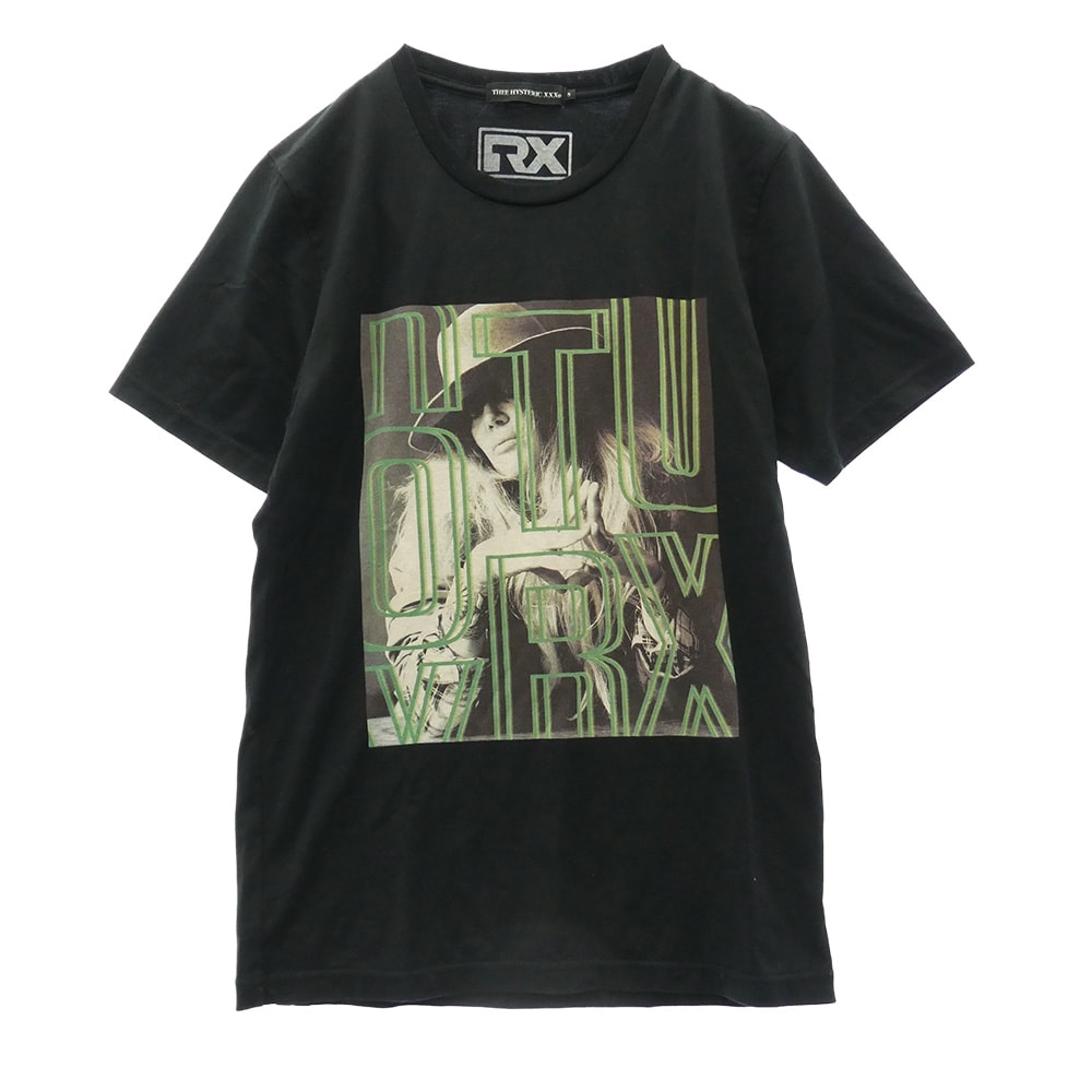 HYSTERIC GLAMOUR ヒステリックグラマー 06201CT03 ROYAL TRUX JENNIFER プリント 半袖 Tシャツ ブラック系 S【中古】