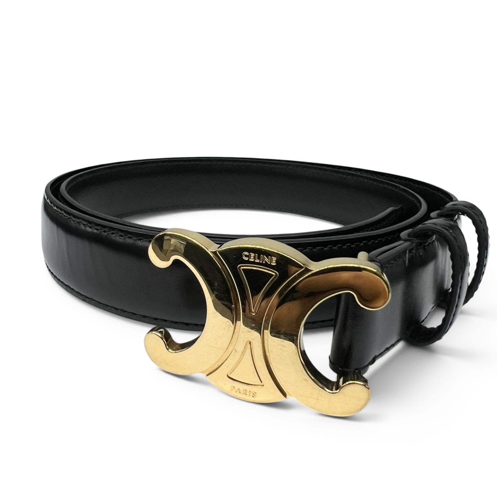 C (やや傷や汚れあり)】CELINE 美品 セリーヌ TRIOMPHE トリオンフ