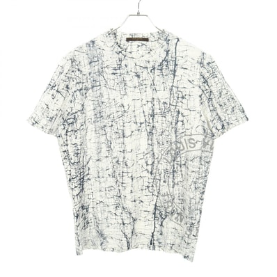 ルイ・ヴィトン LOUIS VUITTON 半袖Tシャツ 衣料品 トップス コットン メンズ ホワイト系 / ネイビー系 【中古】