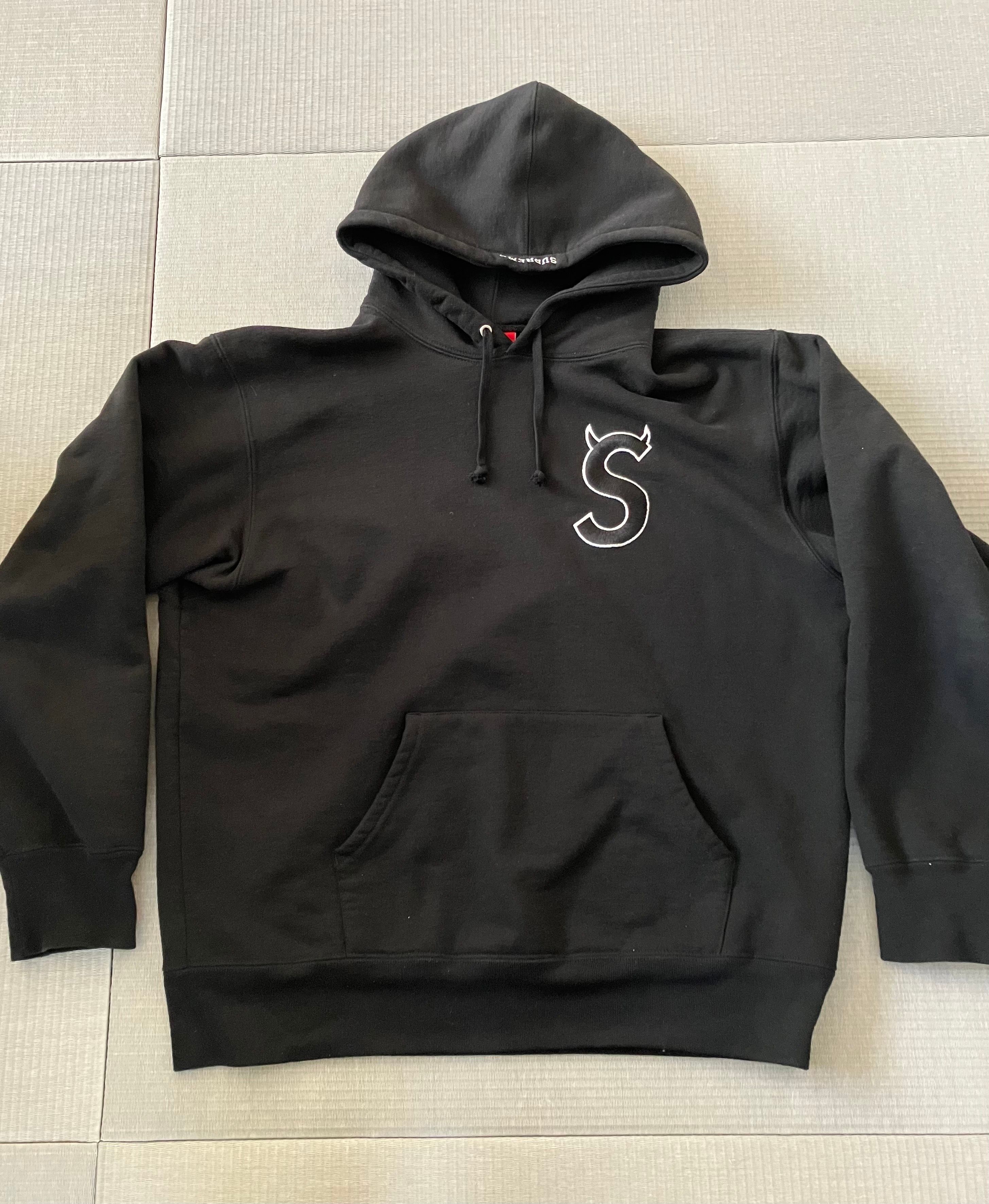 Supreme S Logo Hooded Sweatshirt "Black" (22FW)