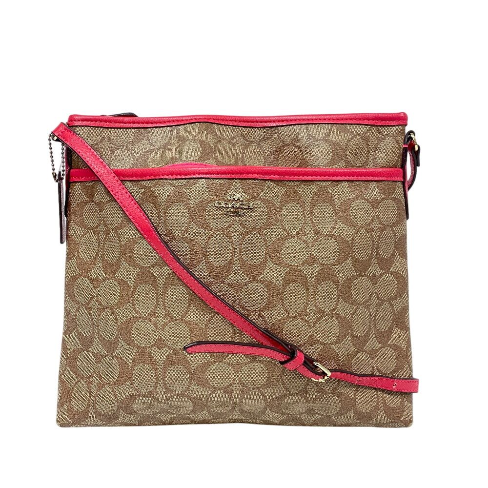 コーチ COACH ショルダーバッグ シグネチャー ブラウン