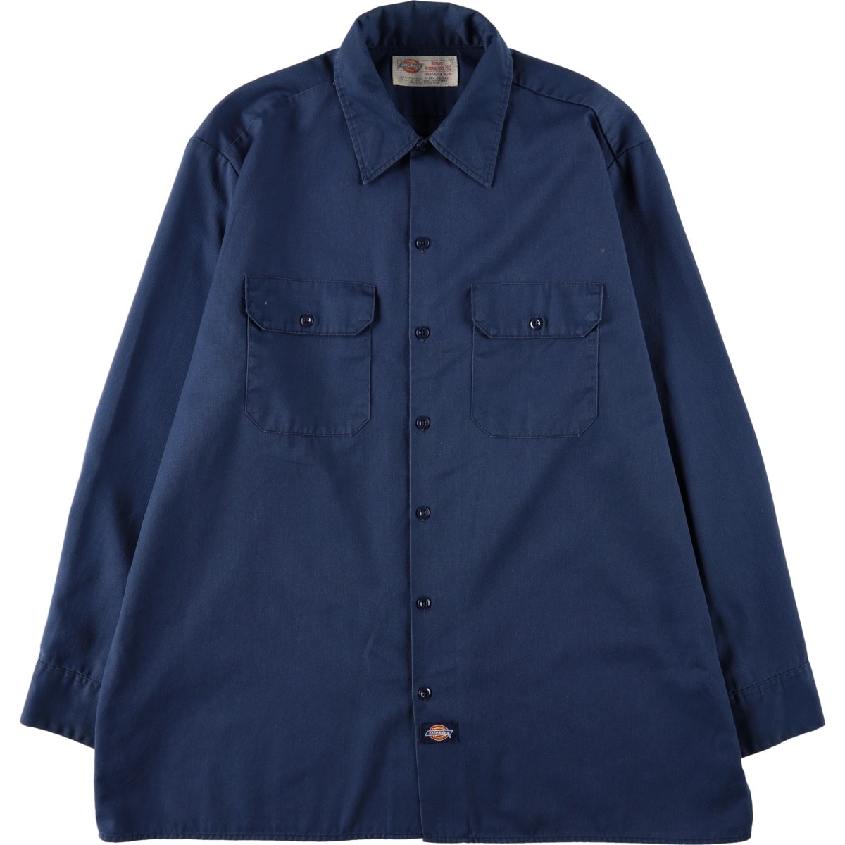 古着 ディッキーズ Dickies 長袖 ワークシャツ ボックスシャツ メンズXL相当/eaa665182