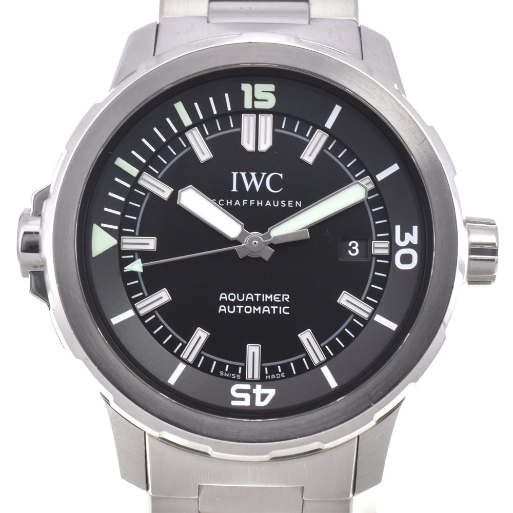 値下 IWC IWC SCHAFFHAUSEN IW329002 アクアタイマー 自動巻き メンズ 良品 箱・保証書付き C#146808