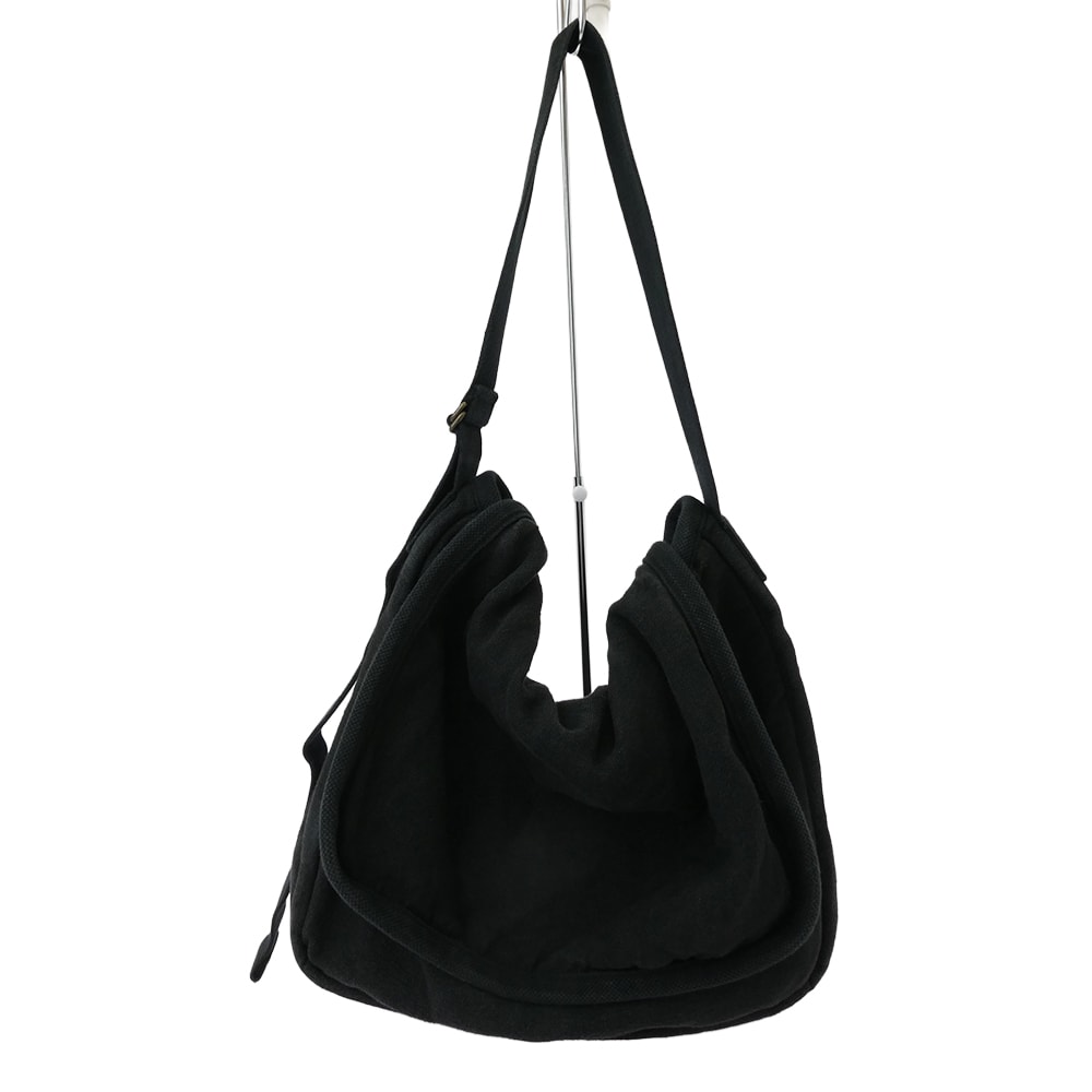 COMOLI コモリ ショルダーバッグ A03-07001 HEMP DUCK SHOULDER BAG ヘンプダック ショルダー バッグ ブラック系【中古】
