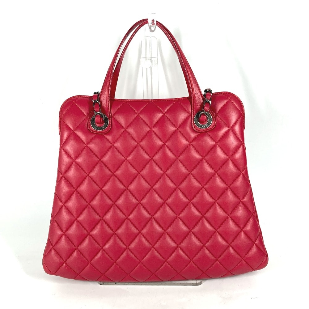 シャネル CHANEL CC ココマーク マトラッセ キルティング ハンドバッグ ショルダーバッグ 肩掛け 2WAYバッグ チェーン トートバッグ ラムスキン ピンク