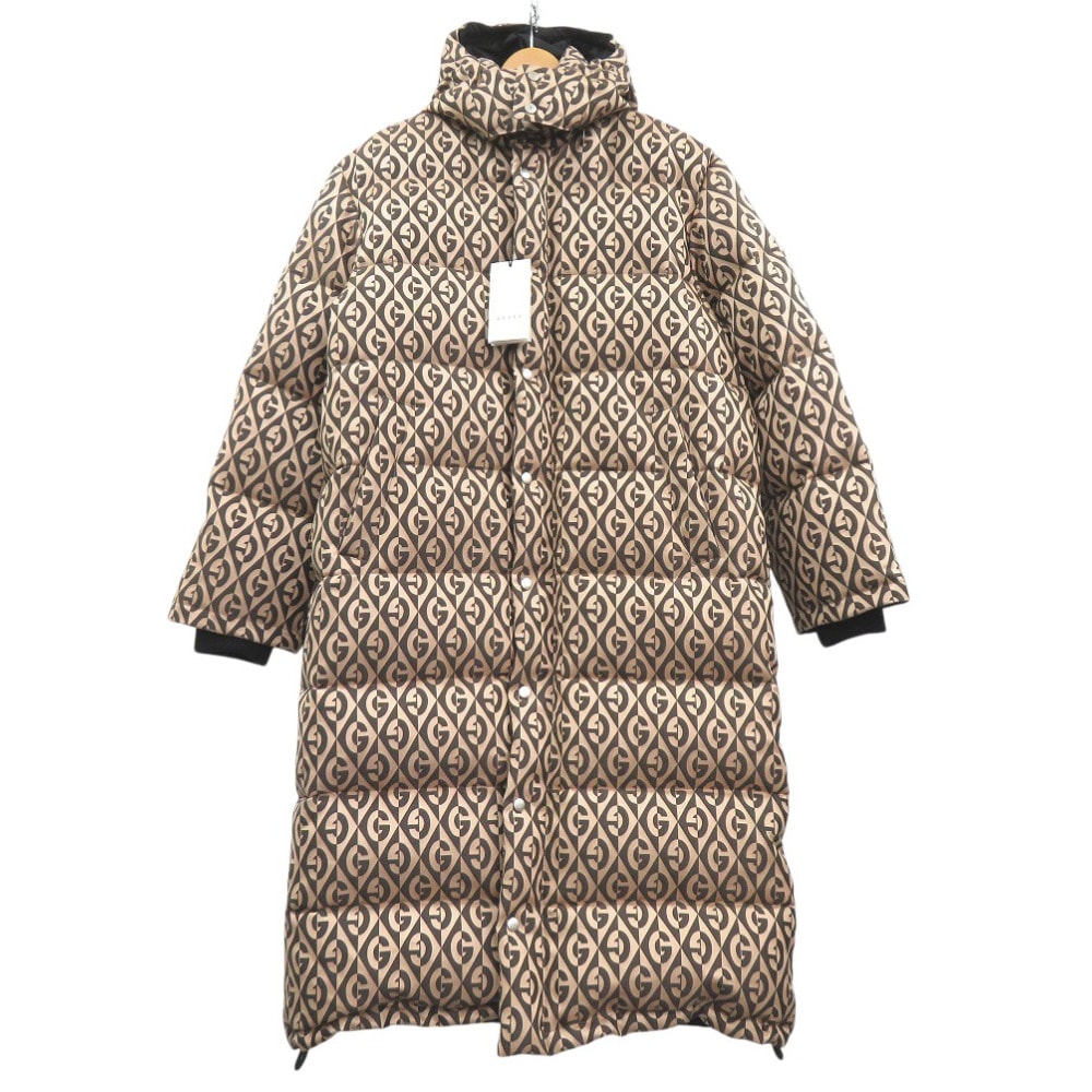 グッチ 595475 Z8AFE ダウンコート Gロゴ GG柄