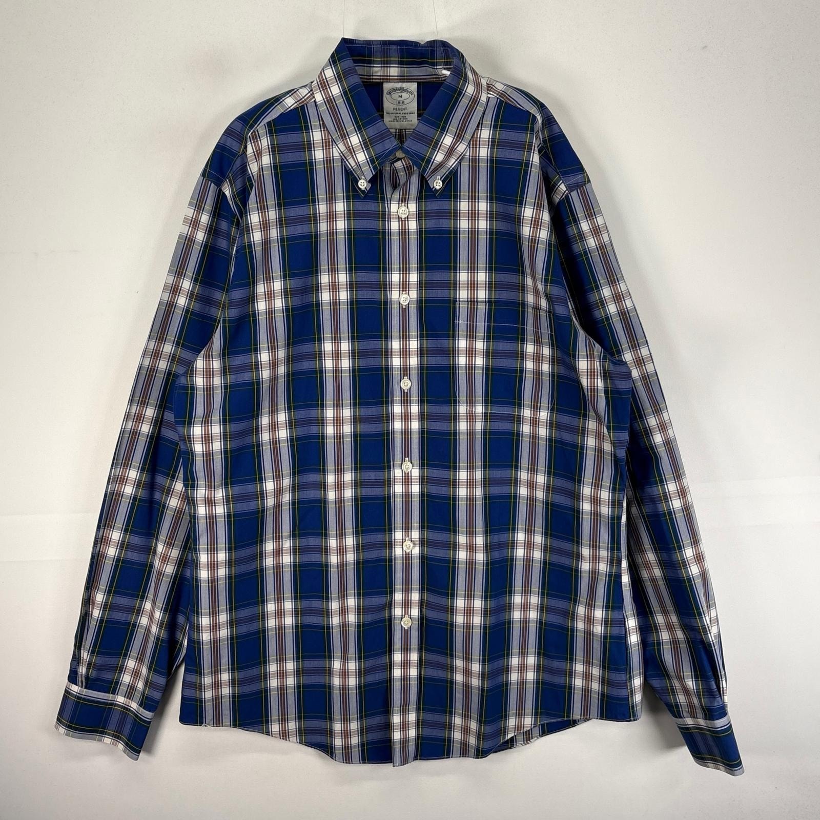古着 ブルックスブラザーズ Brooks Brothers 長袖シャツ ボタンダウン XL  ブルー系 チェック メンズ