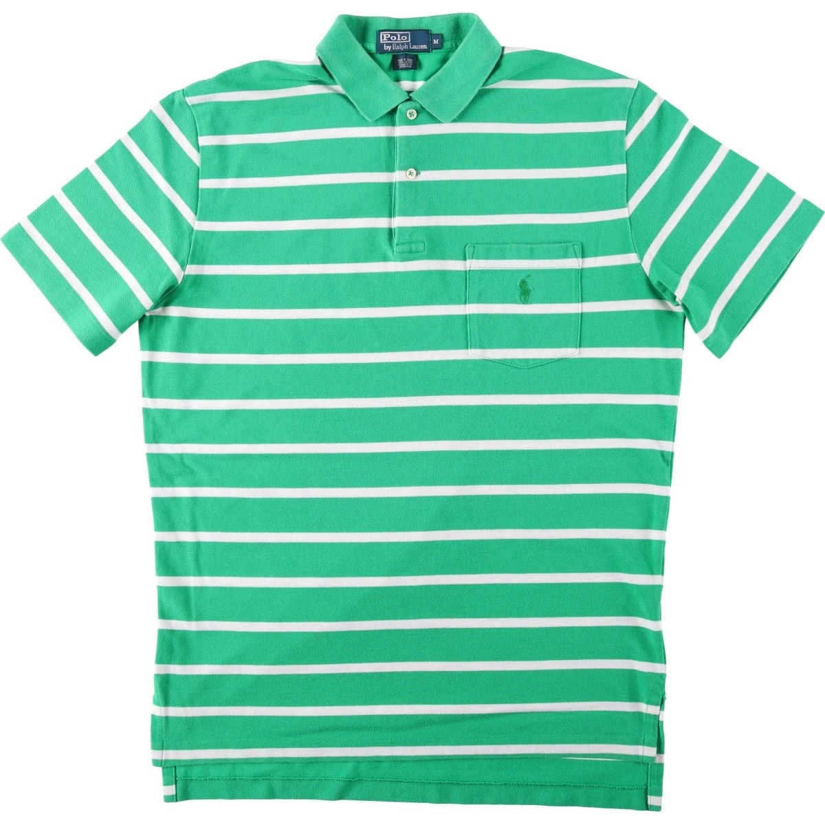 古着 ラルフローレン Ralph Lauren POLO by Ralph Lauren 半袖 ボーダー ポロシャツ メンズM相当/eaa654547