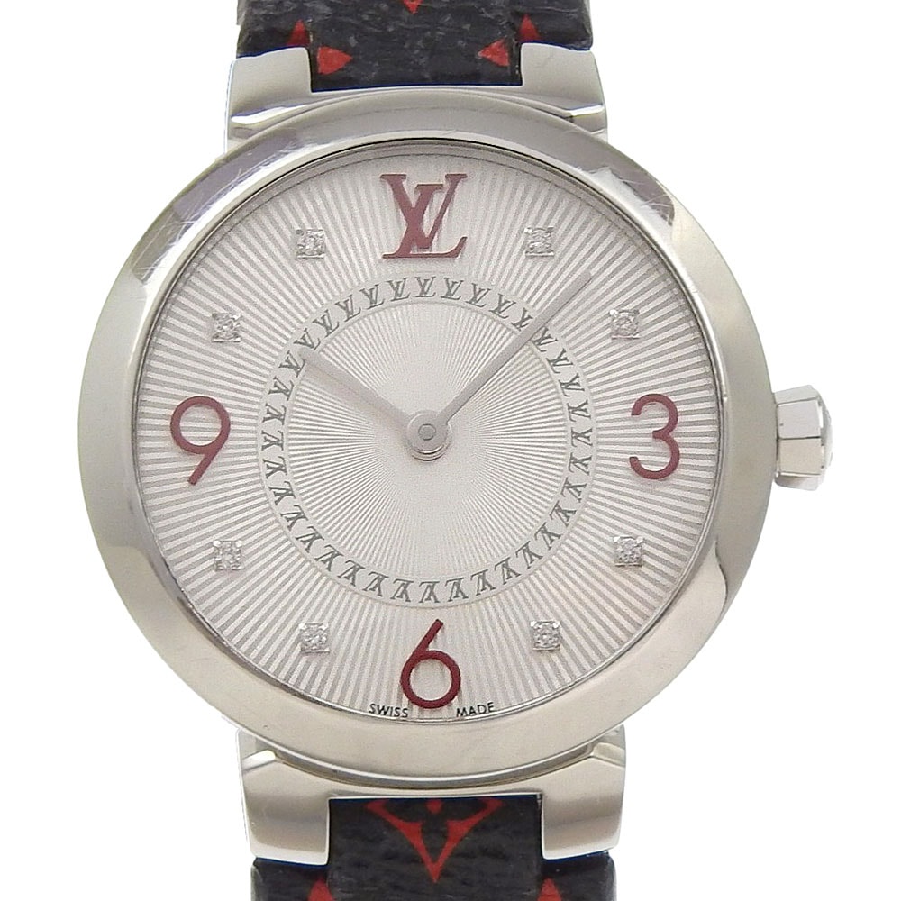 ルイ・ヴィトン タンブールスリム 8Pダイヤ Q12MGA レディース腕時計