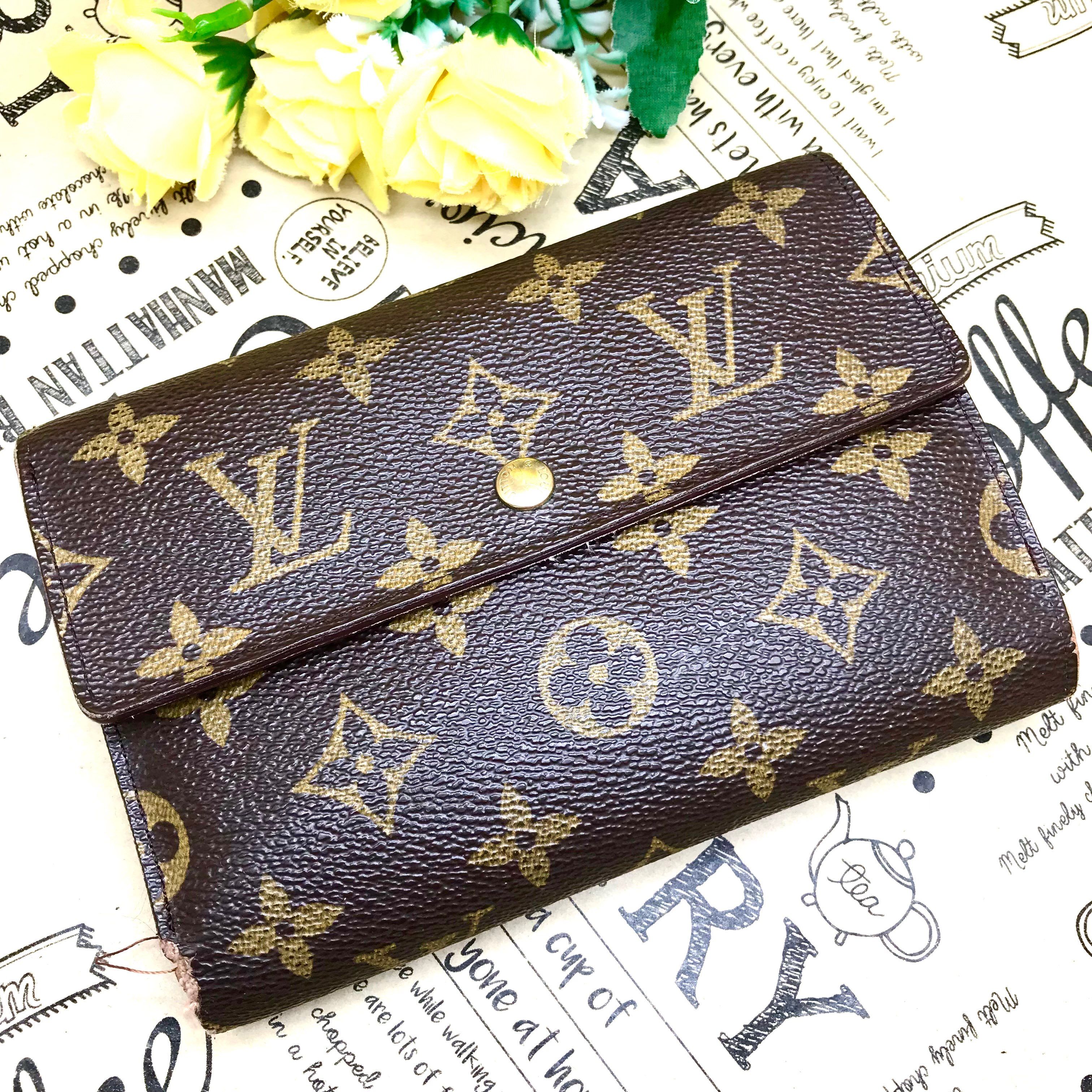 Louis Vuitton Porte Tresor Etui Papier Monogram