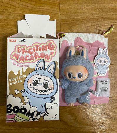 POP MART THE MONSTERS (LABUBU) Exciting Macaron Plush Series SEA SALT COCONUT