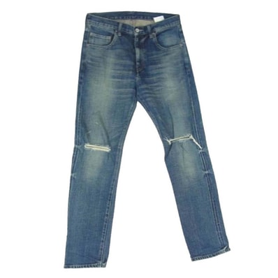 NEIGHBORHOOD ネイバーフッド スキニーパンツ 20AW 202XBNH-PTM12 WASHED SKINNY C-PT ウォッシュ加工 セルビッチデニム スキニー デニム パンツ 赤耳 インディゴブルー系 S【中古】