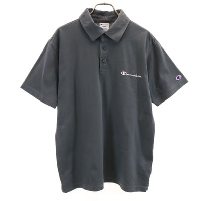 Champion チャンピオン 半袖 ポロシャツ L チャコールグレー