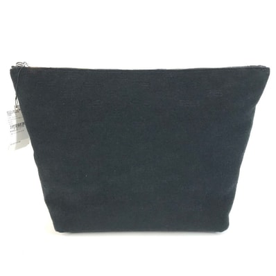 バレンシアガ BALENCIAGA Bロゴ 695537 セカンドバッグ カバン ポーチ クラッチバッグ パイル ブラック 未使用