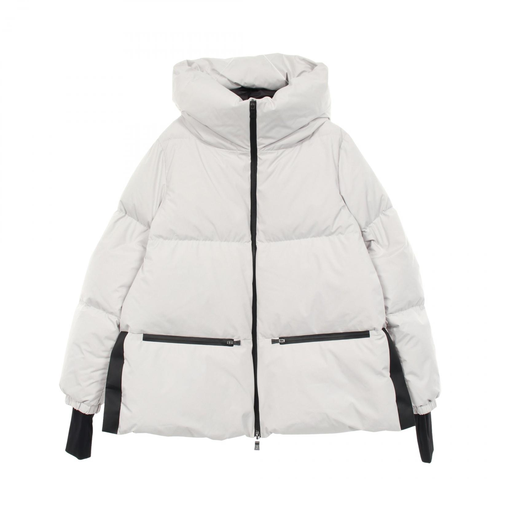 ヘルノ Herno Laminar GORE-TEX WINDSTOPPER ダウンジャケット 衣料品 アウター ポリエステル レディース グレー系 【中古】