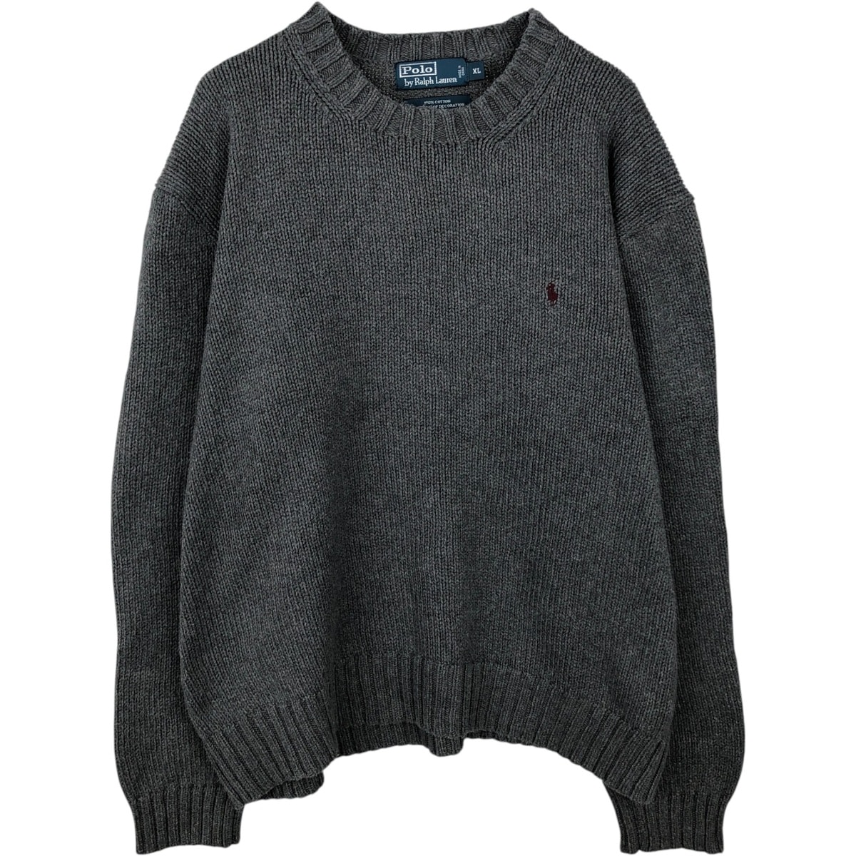 古着 ラルフローレン Ralph Lauren POLO by Ralph Lauren コットンニットセーター メンズXL相当/eaa637168