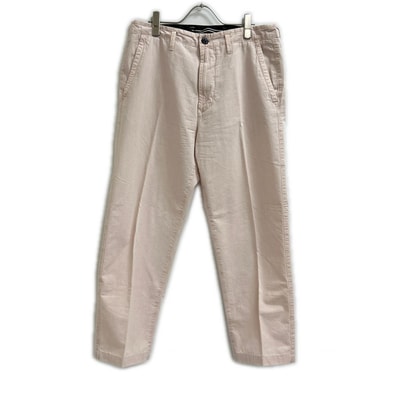 ストーンアイランド ピンク ロゴパッチウォッシュドトラウザーパンツ W31