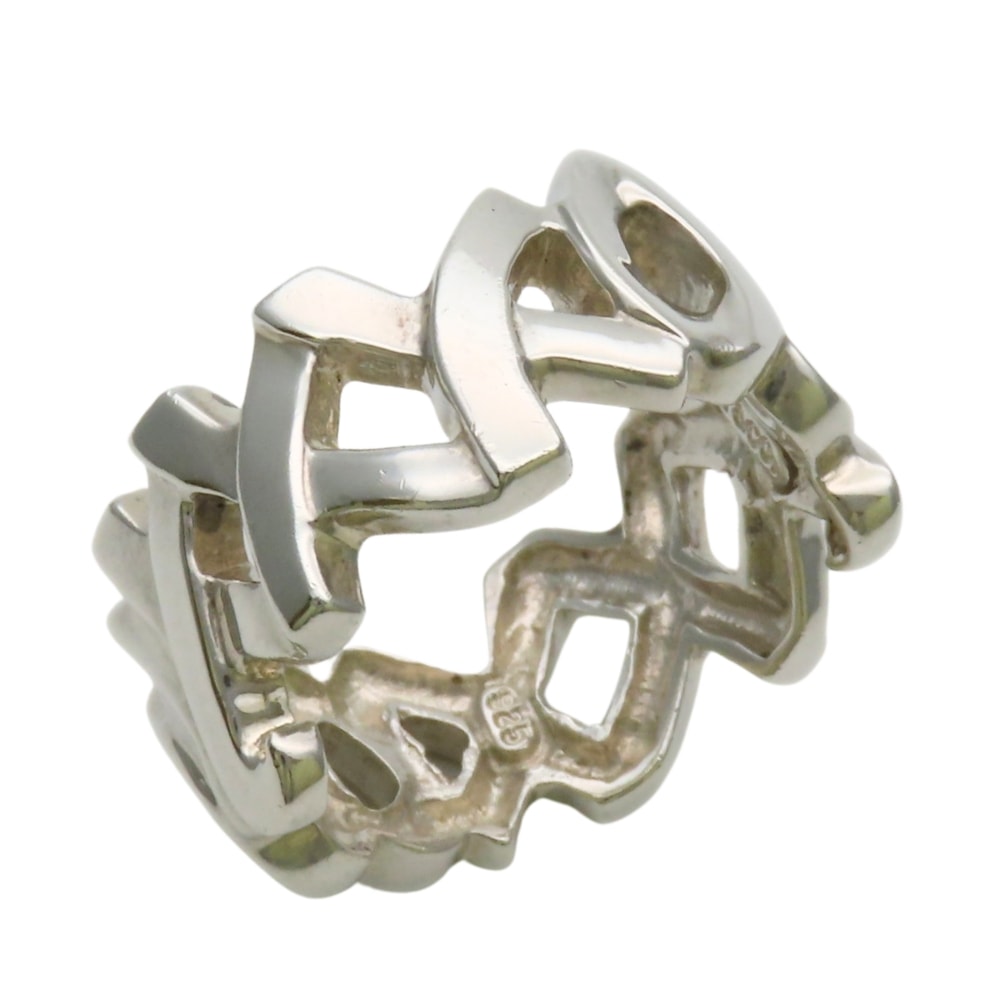 【中古】 ティファニー リング・指輪 ラブ&キス シルバー925 約5.7g シルバー パロマピカソ アクセサリー レディース 女性 TIFFANY&Co.