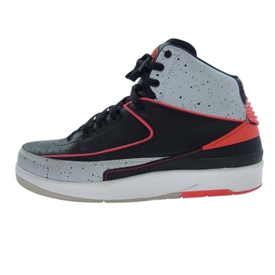 NIKE ナイキ スニーカー 385475-023 Air Jordan 2 Retro Infrared Cement エアジョーダン 2 レトロ インフラレッド セメント スニーカー ブラック系 27cm【中古】