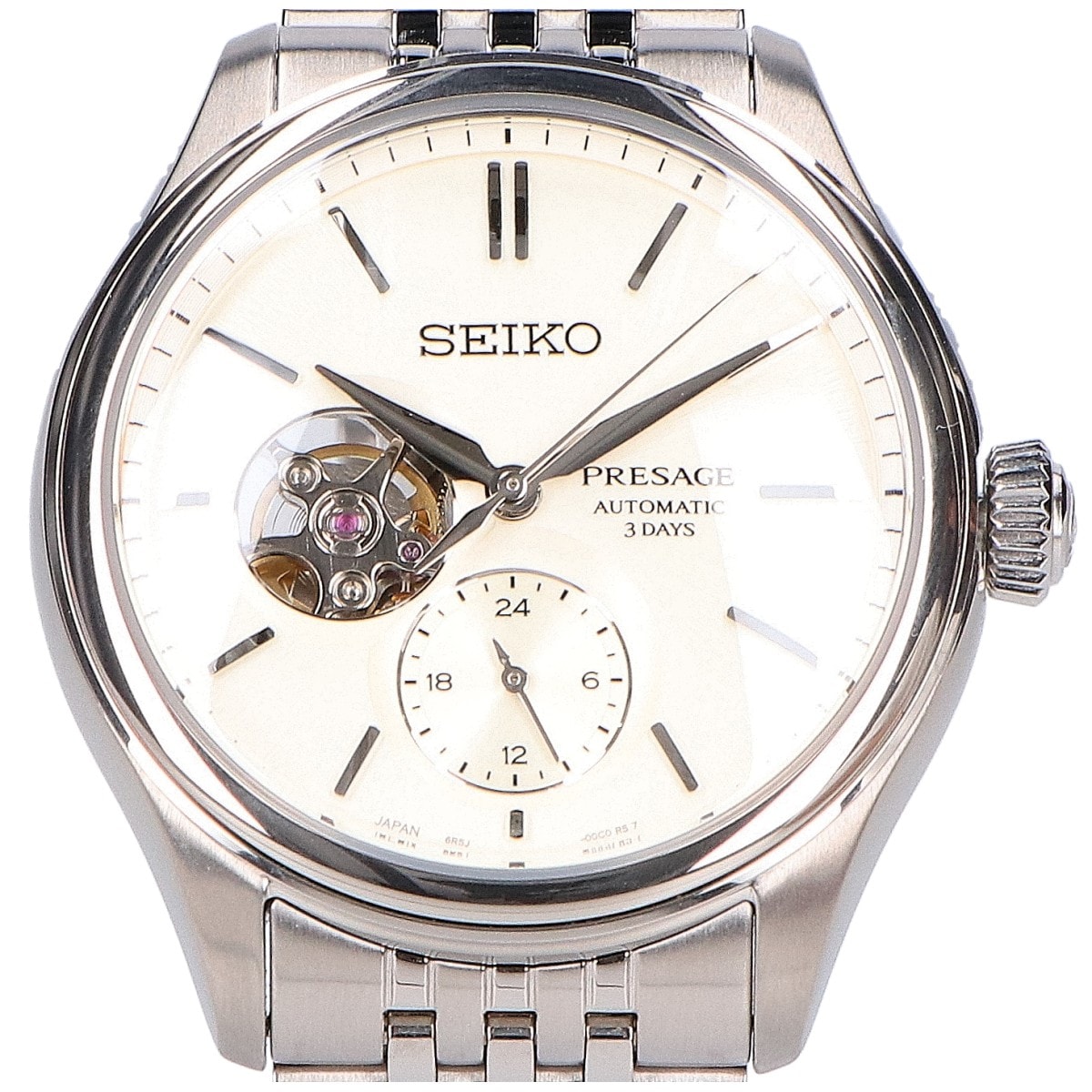 セイコー 【美品】SARJ007 6R5J PRESAGE Classic Series プレザージュ シースルーバック 自動巻き