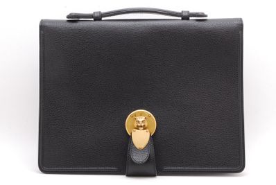 GUCCI Cat Head Clutch Bag "Black"