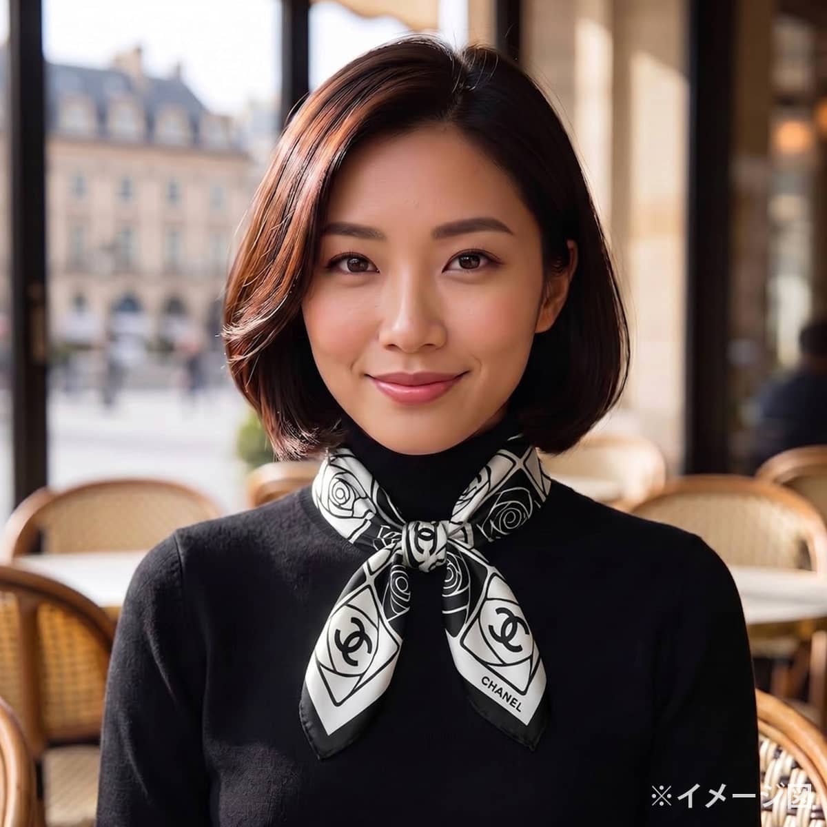 A+ (新品・未使用(ワケあり))】CHANEL シャネル スカーフ ココマーク