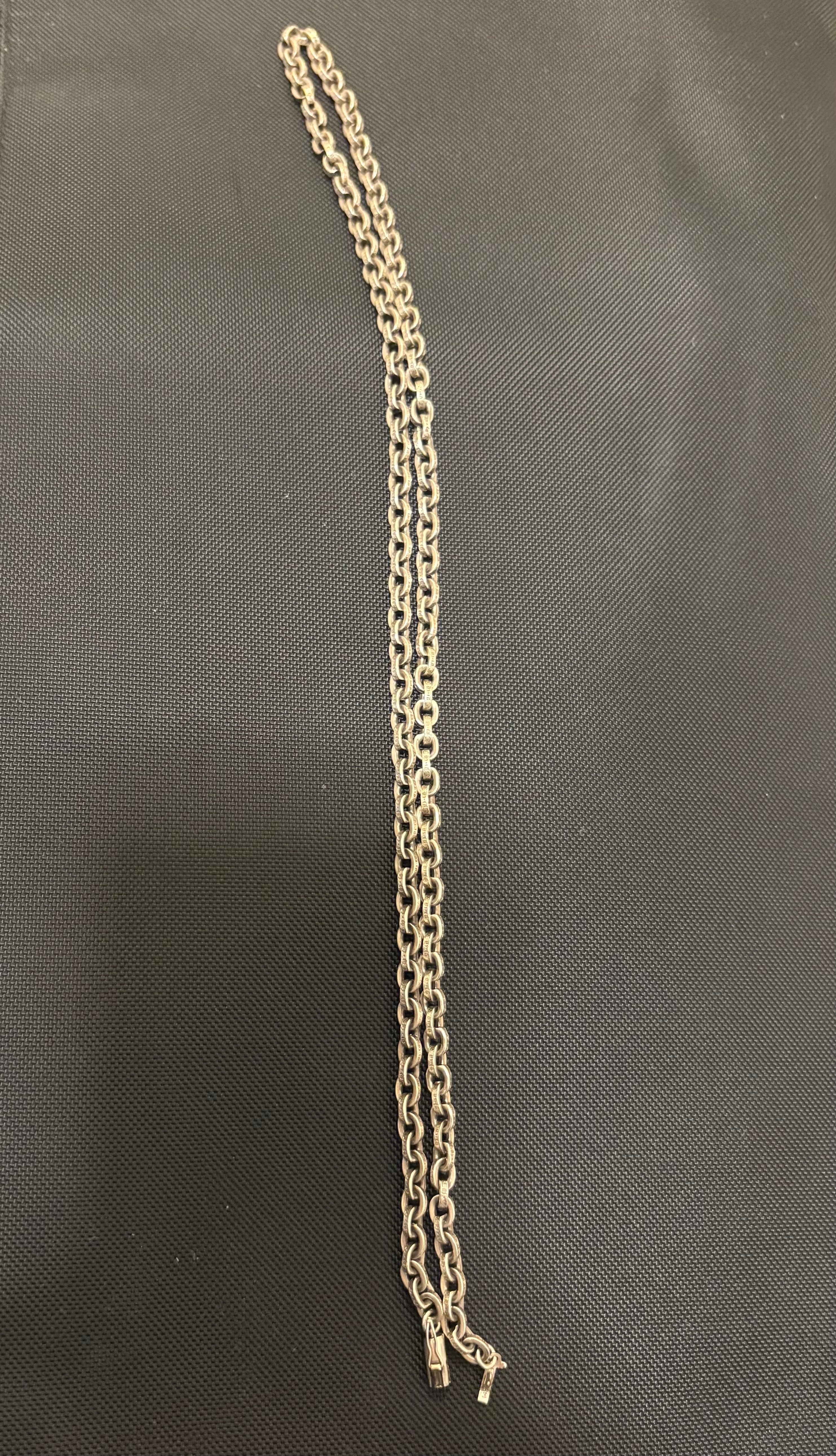 Chrome Hearts Paper Chain Necklace "Silver"