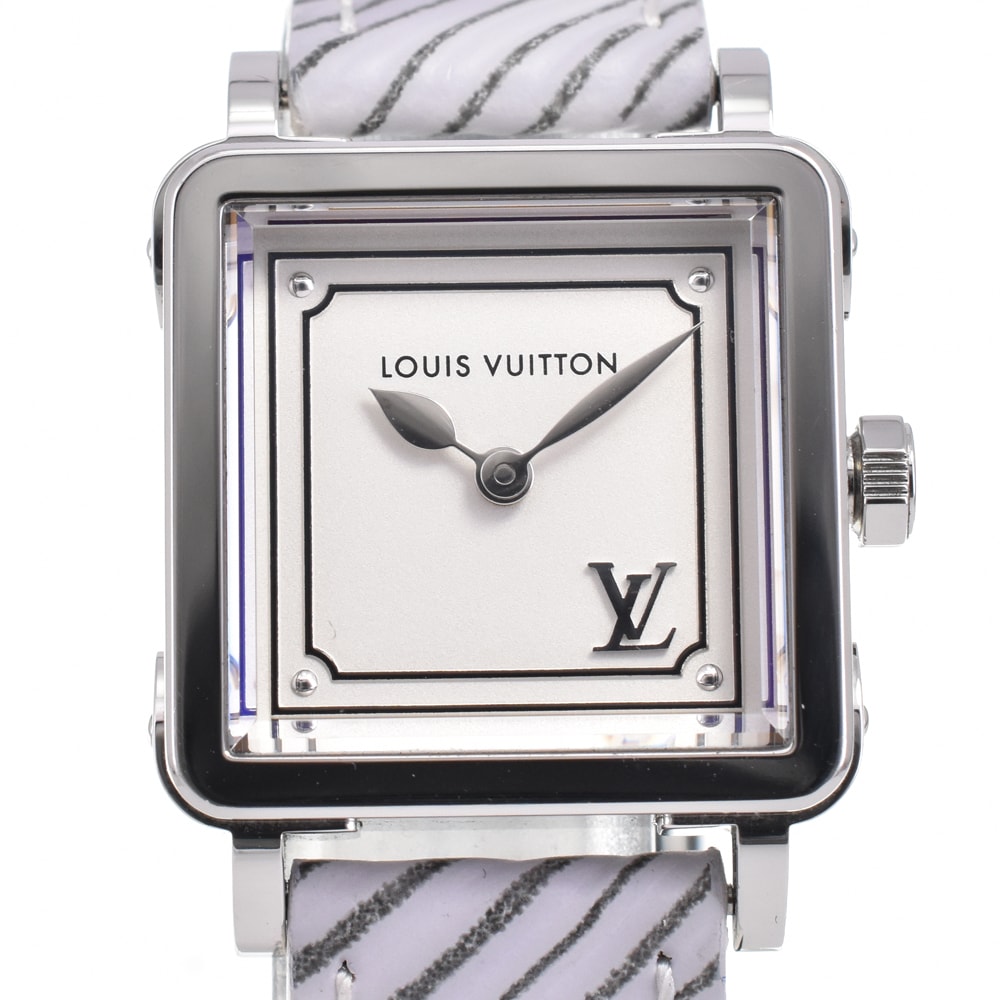 値下 ルイ・ヴィトン LOUIS VUITTON Q32M0D アンプリーズ PM クォーツ レディース 良品 箱・保証書付き N#145378