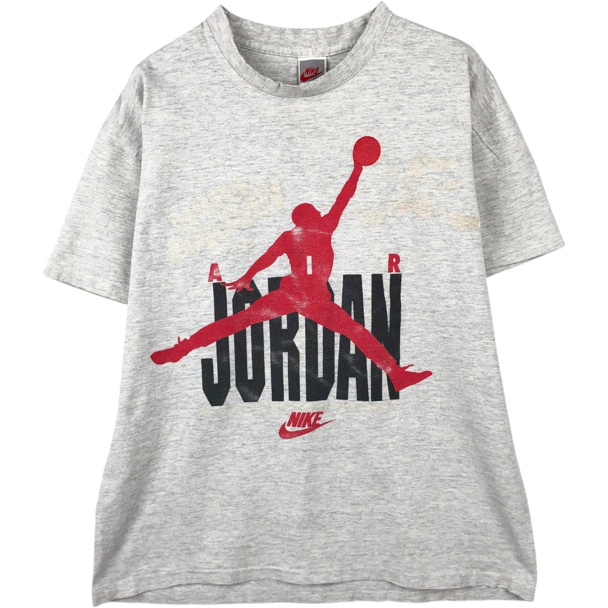 古着 90年代 ナイキ NIKE 銀タグ AIR JORDAN エアジョーダン ロゴプリントTシャツ USA製 メンズL相当 ヴィンテージ/eaa648843