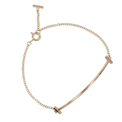 ティファニー Tスマイル 腕回り約~15.8cm レディースブレスレット