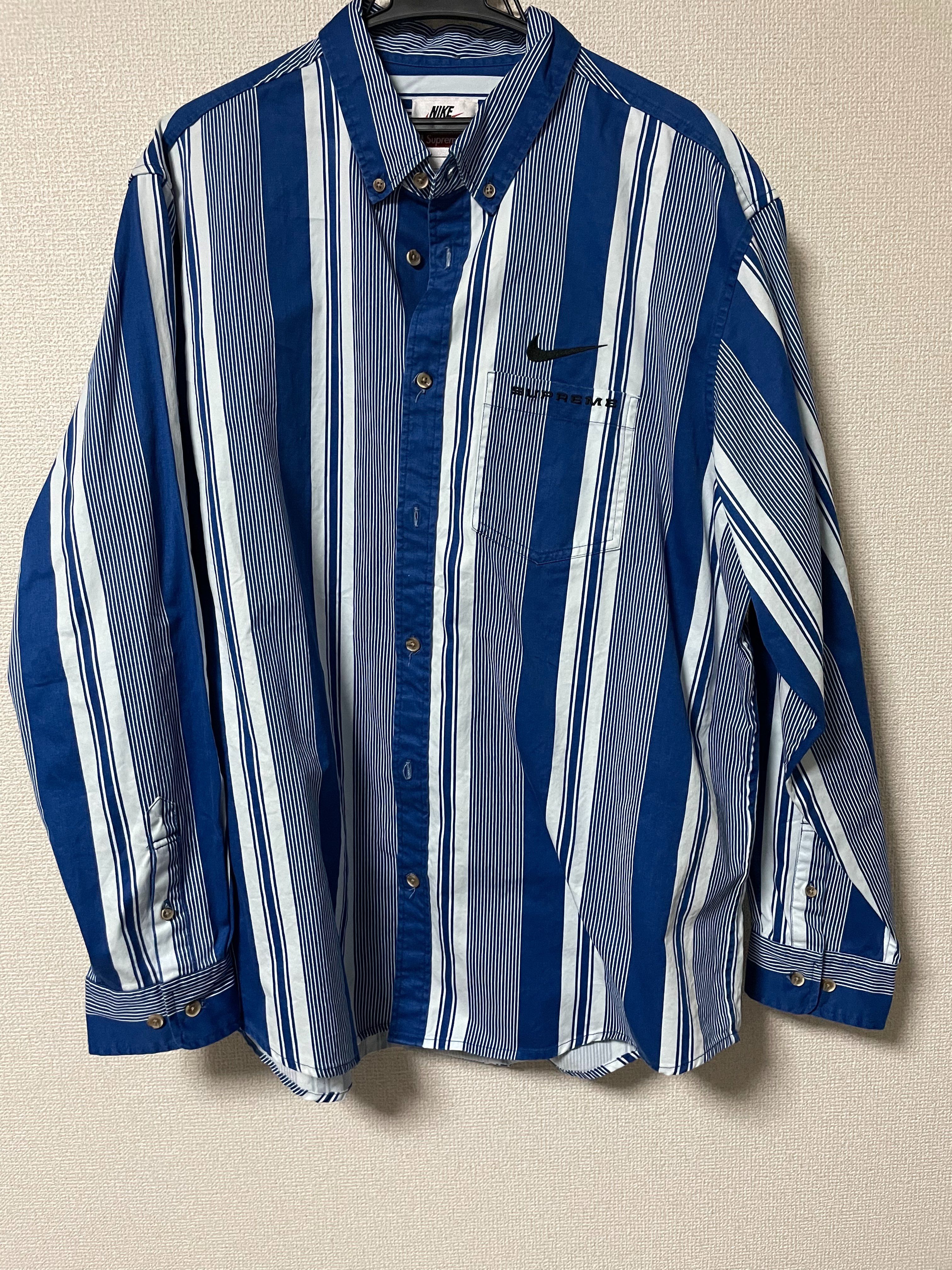 Supreme / Nike® Cotton Twill Shirt "Blue"