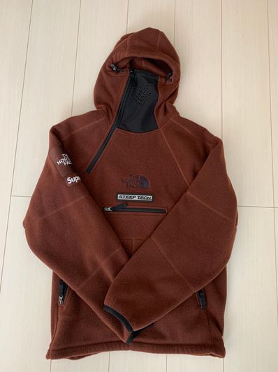 Supreme x The North Face Steep Tech Fleece Pullover "Brown"
