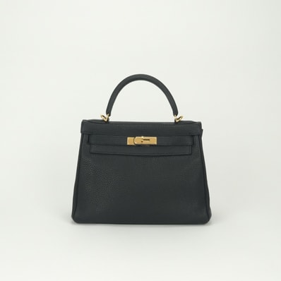 エルメス HERMES ケリー28 ケリー 28 バッグ トートバッグ ショルダーバッグ トゴ ノワール Noir ブラック Black 黒 ゴールド金具 ハンドバッグ V字金具 2Way