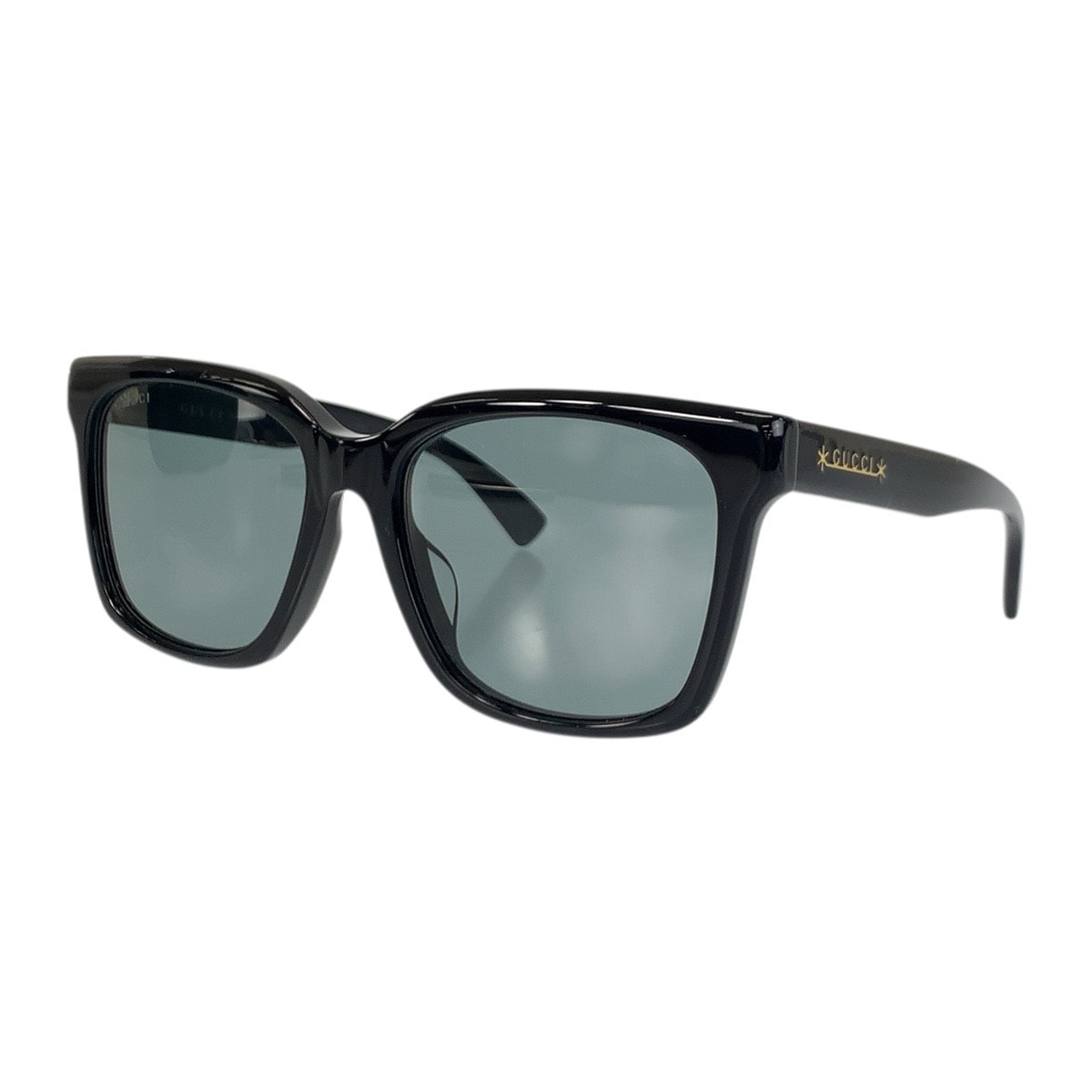 美品 GUCCI グッチ ブラック 黒 プラスチック サングラス 男女兼用 ウェリントン 506777 【中古】