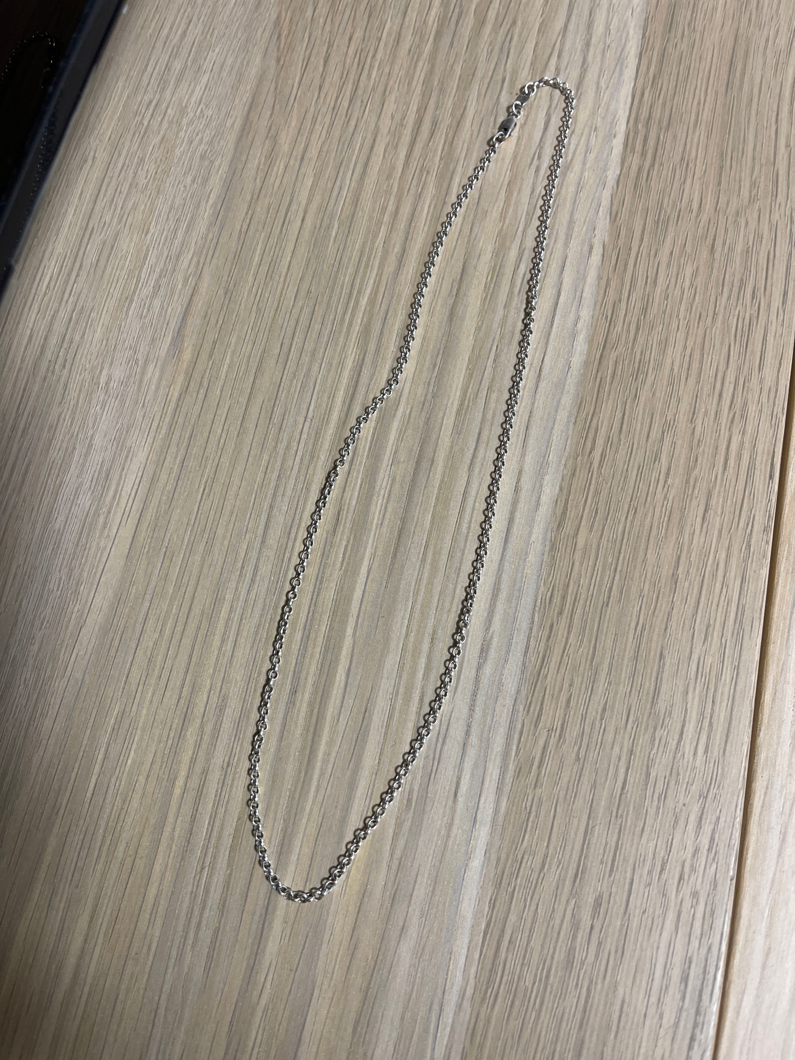 Chrome Hearts Roll Chain Necklace "Silver"
