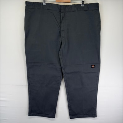 古着 ディッキーズ Dickies パンツ ダブルニー ジッパーフライ ワンポイント ツールポケット 大きいサイズ W48 L30 グレー系 メンズ