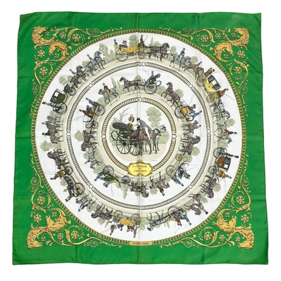 エルメスカレ90 ロンシャンへの散歩 スカーフ レディース