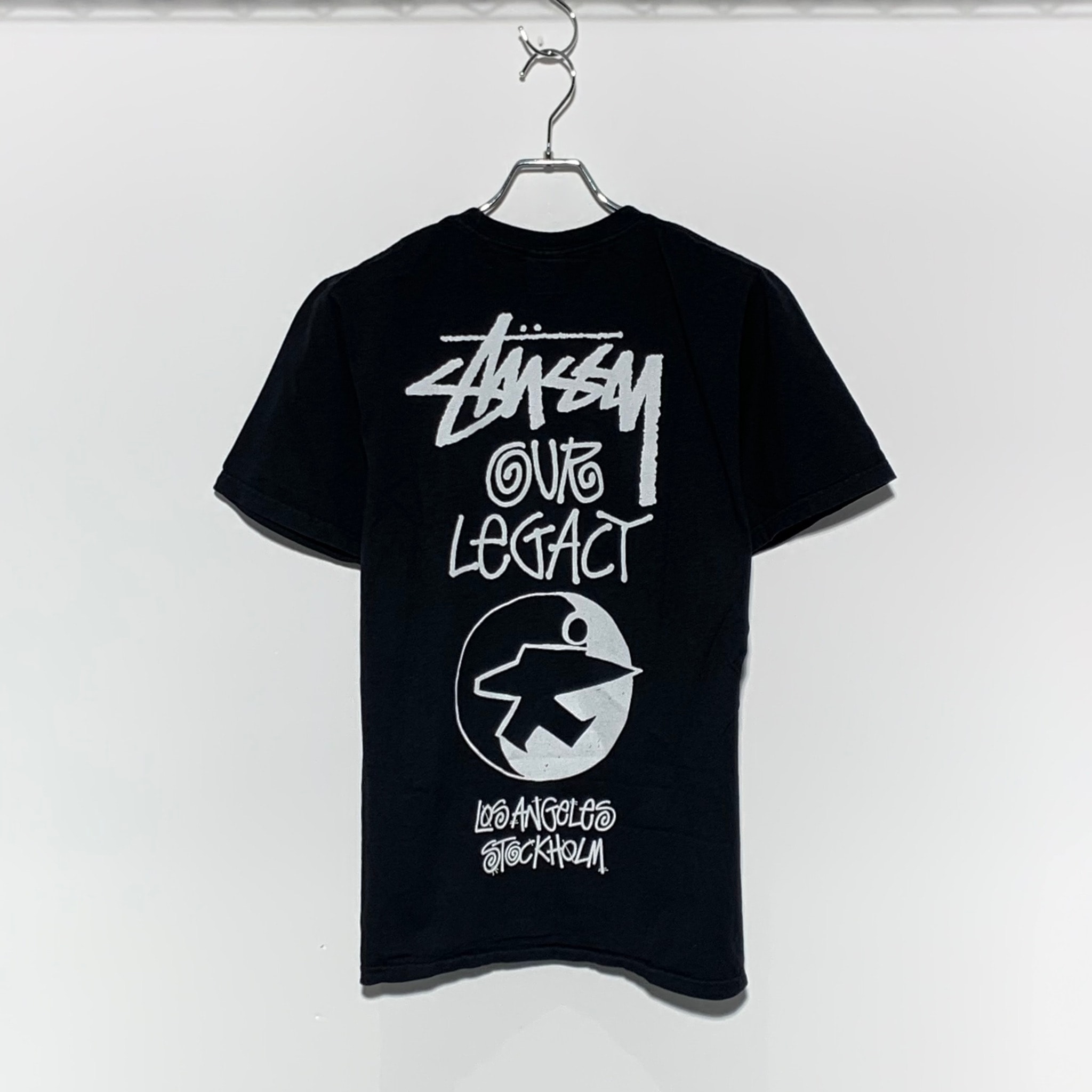 Stussy x OUR LEGACY Work Shop Surfman Tee Pigment Dyed "Black"