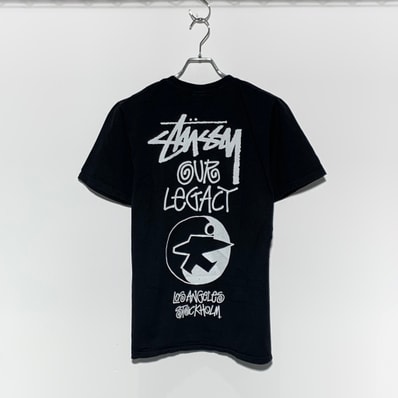 Stussy x OUR LEGACY Work Shop Surfman Tee Pigment Dyed "Black"