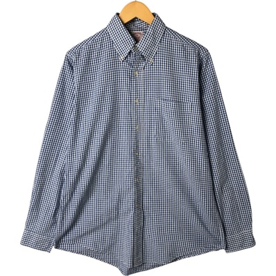 古着 80~90年代 ブルックスブラザーズ Est.1818 ギンガムチェック 長袖 ボタンダウンチェックシャツ USA製 メンズM相当/eaa543603