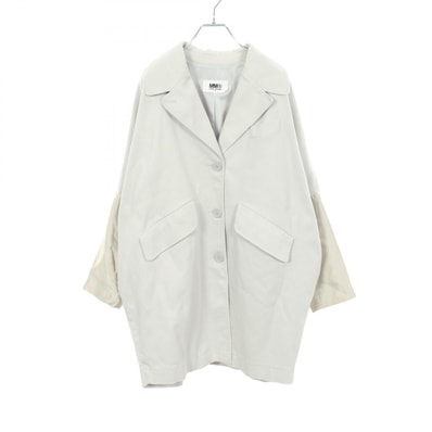 エムエムシックス MM6 切替 ジャケット 衣料品 アウター コットン レディース ブルー系 【中古】