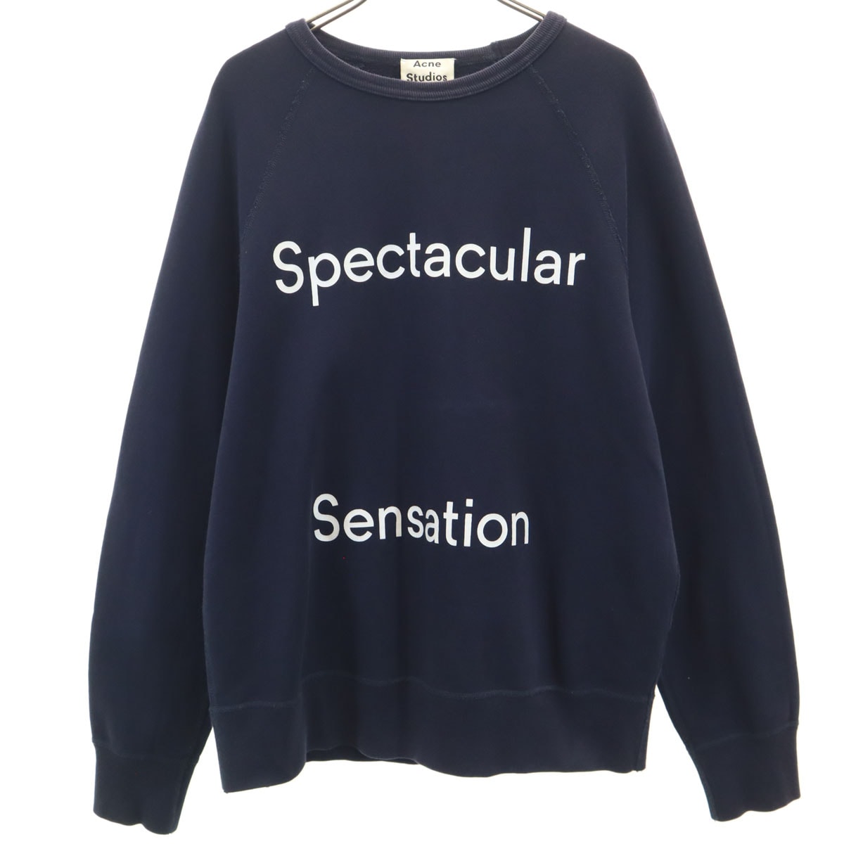 ACNE STUDIOS アクネストゥディオズ 長袖 スウェット トレーナー S ネイビー