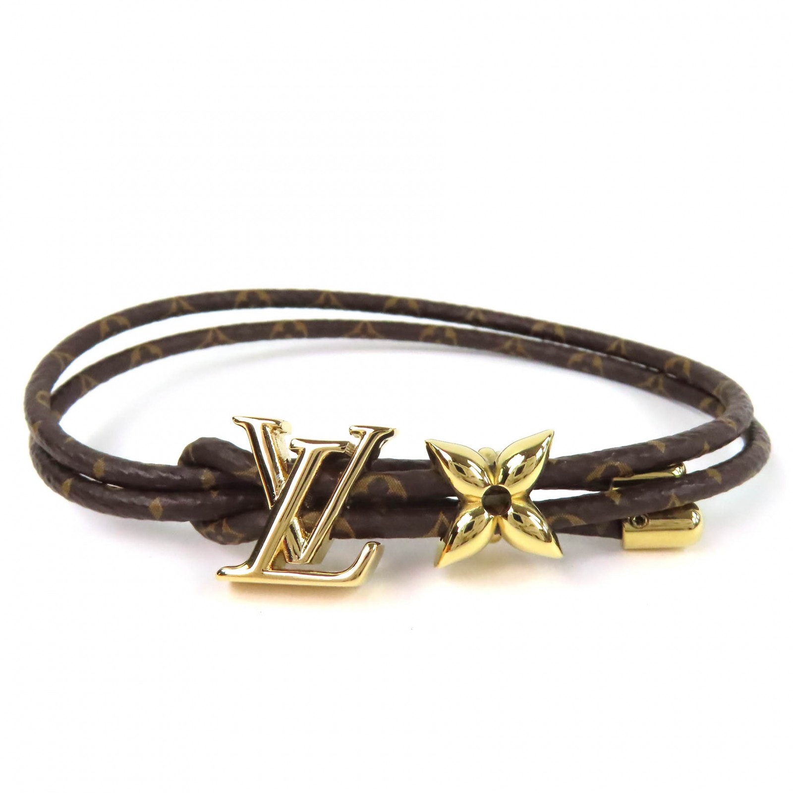 極美品 ルイヴィトン ブレスレット LV ブルーム モノグラム M8416Z