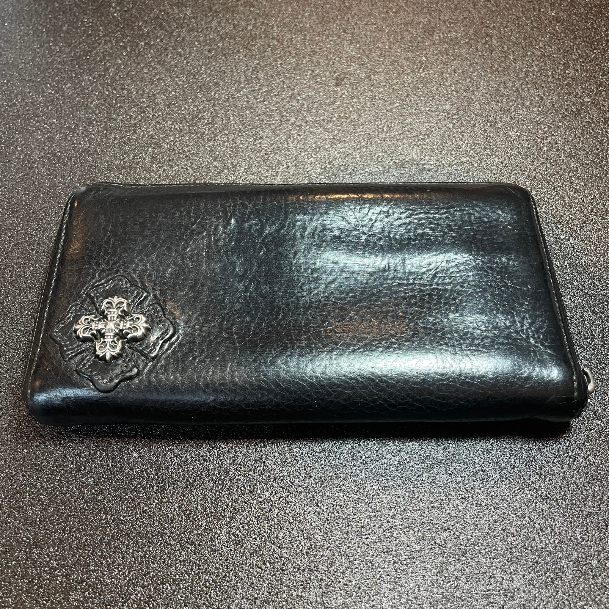 Chrome Hearts Rectangular Full Zip Filigree Plus Wallet "Black"