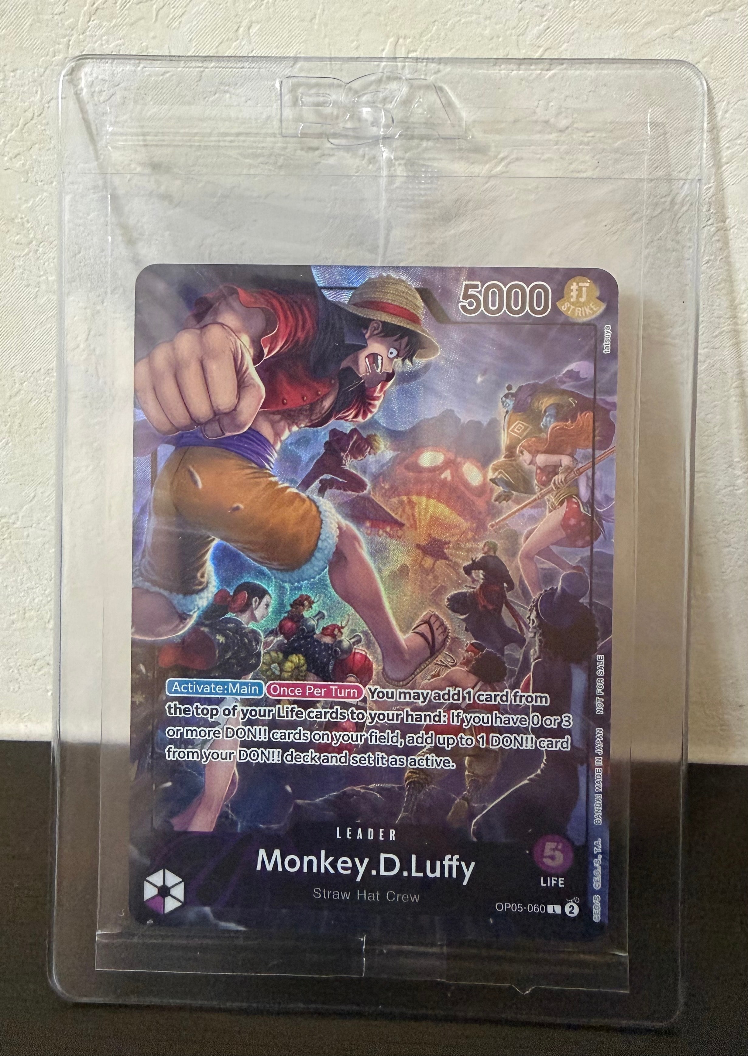 モンキー・D・ルフィ L [OP05-060]【英語版】(PSA限定コラボプロモカード)