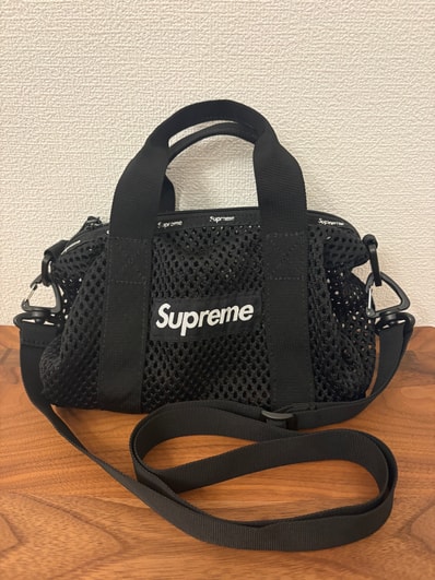 Supreme Mesh Mini Duffle Bag "Black" (23SS)